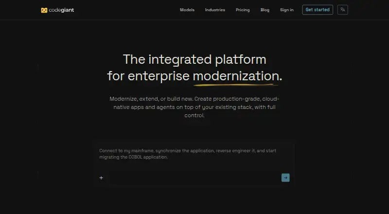 The Codegiant homepage