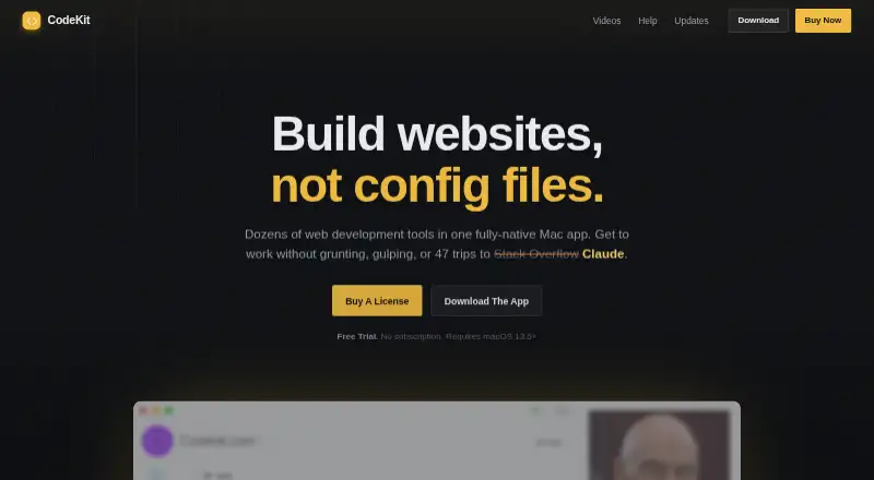 The CodeKit homepage