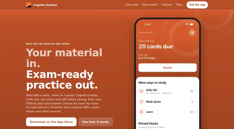 The Cognito System homepage