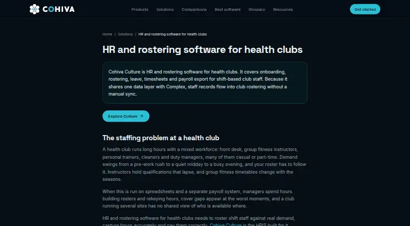 The Cohiva Culture homepage