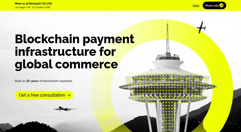 The CoinsPaid homepage