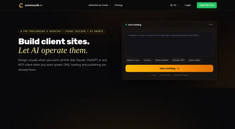 The Communik homepage