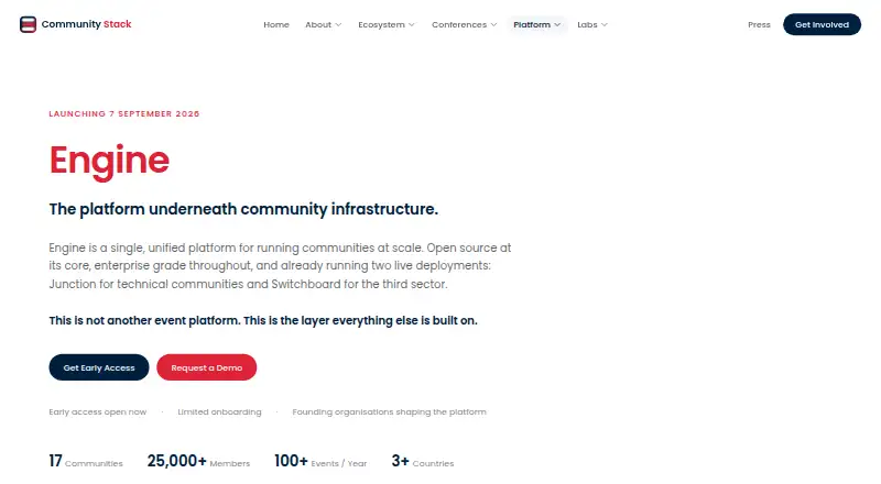 The Community Engine homepage