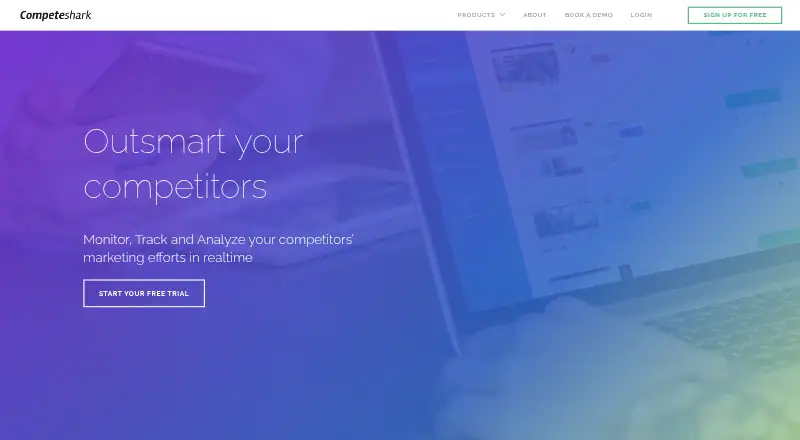 The Competeshark homepage