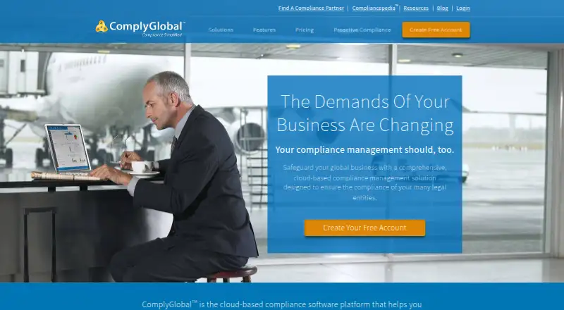 The ComplyGlobal homepage