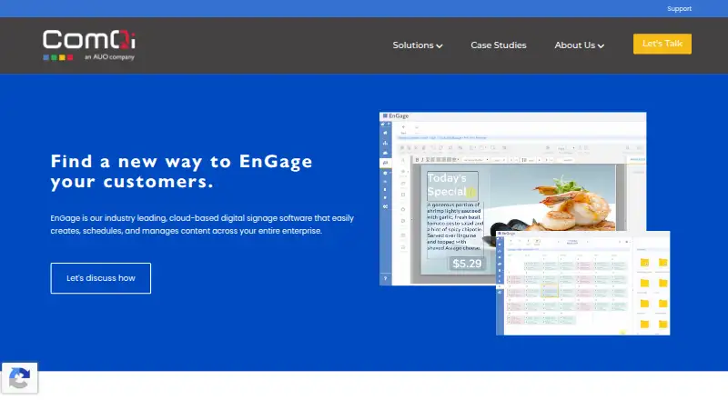 The EnGage homepage