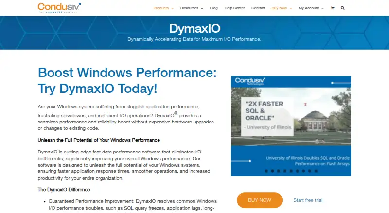 The DymaxIO homepage
