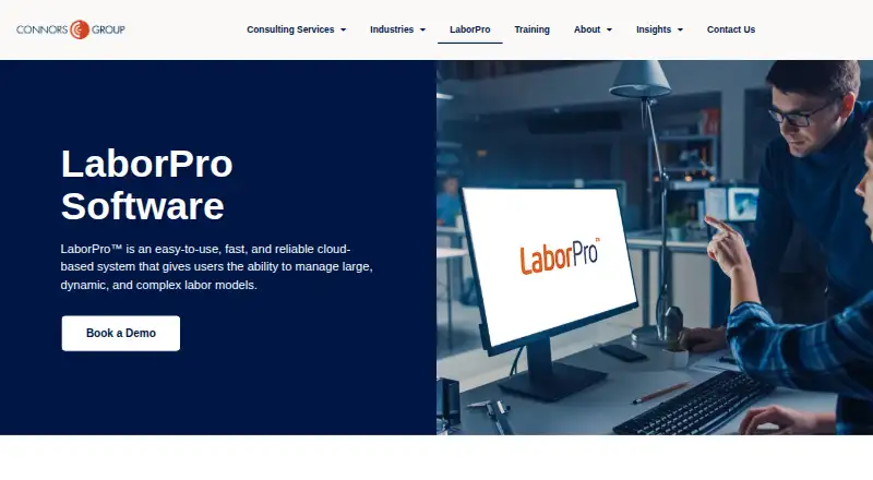 The LaborPro homepage