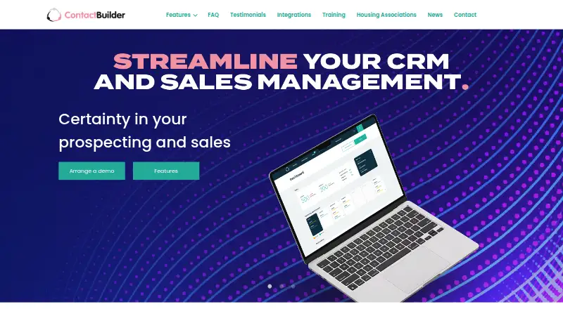 The ContactBuilder homepage