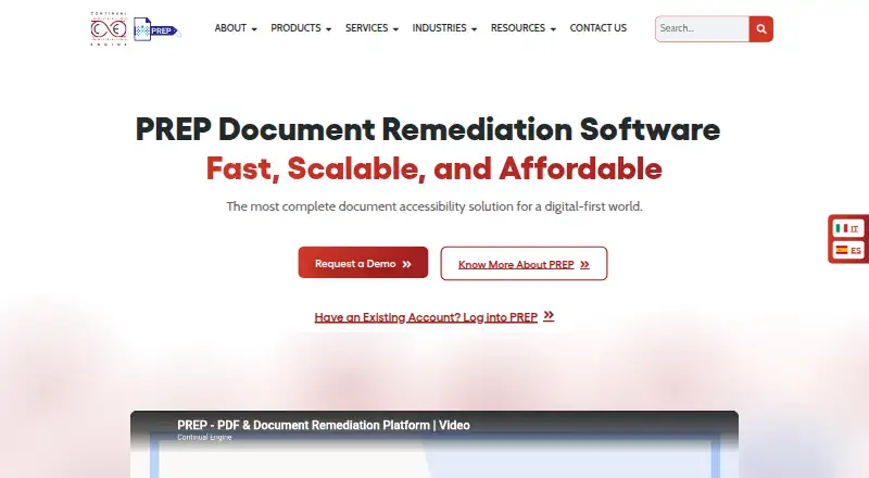 The PREP homepage