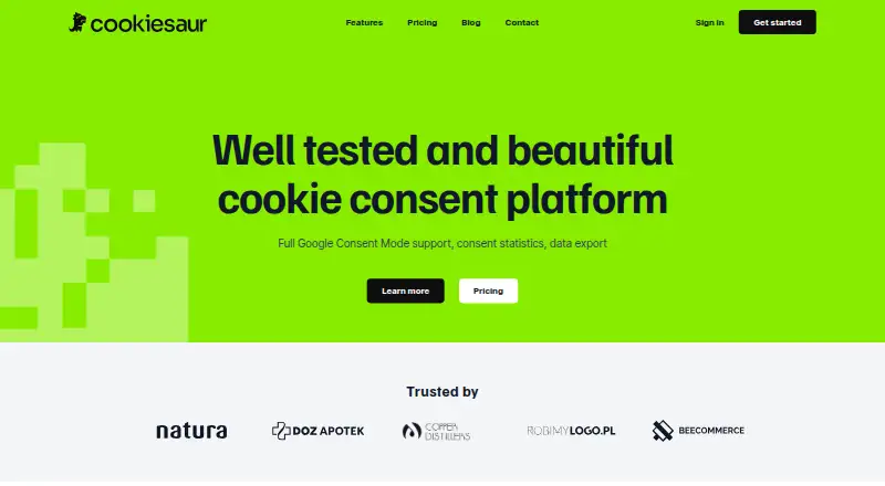 The Cookiesaur homepage