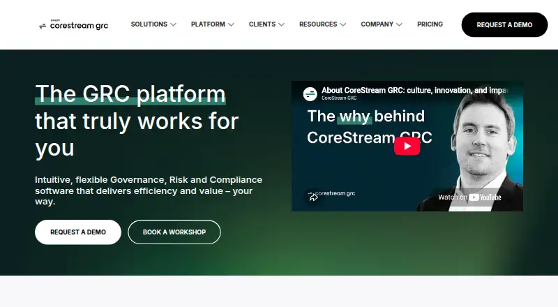 The CoreStream GRC homepage