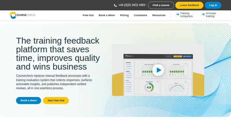 The Coursecheck homepage