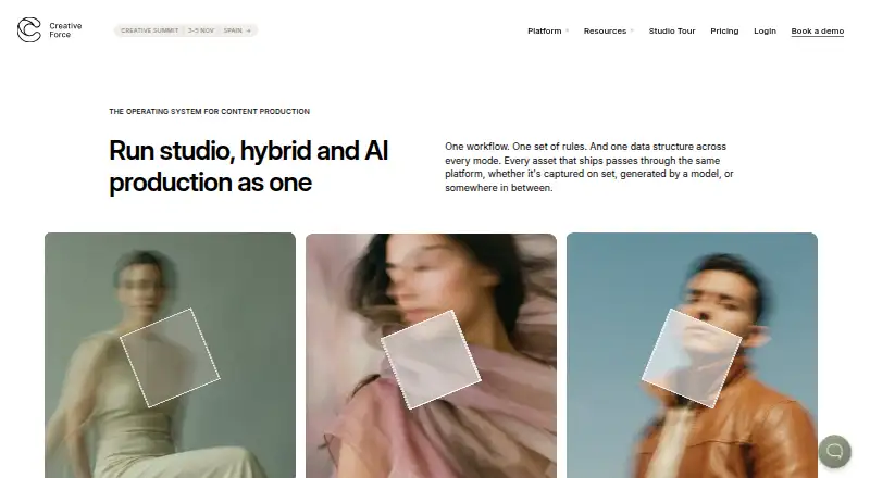 The Creative Force homepage