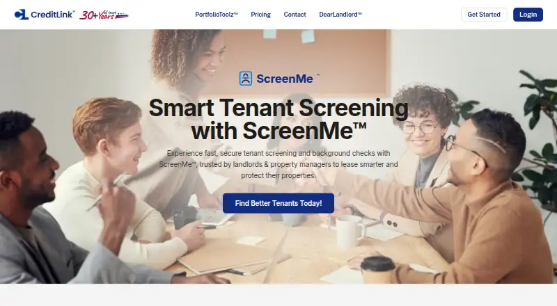 The ScreenMe homepage