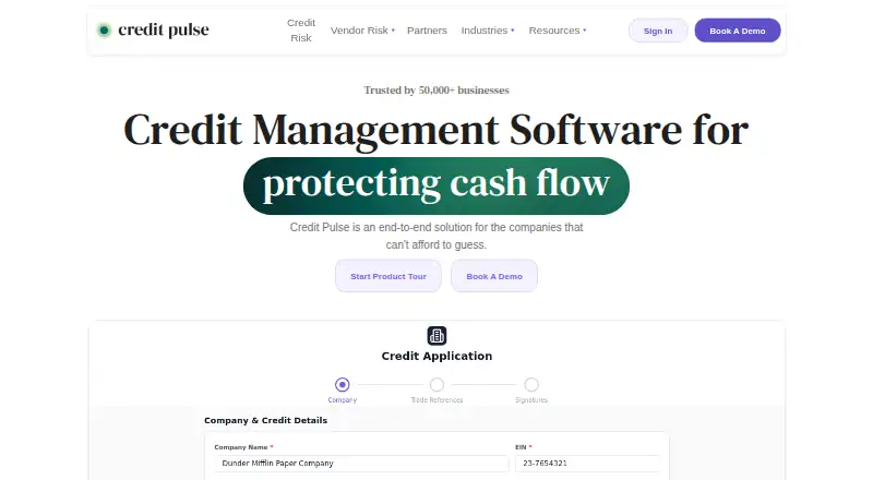 The Credit Pulse homepage