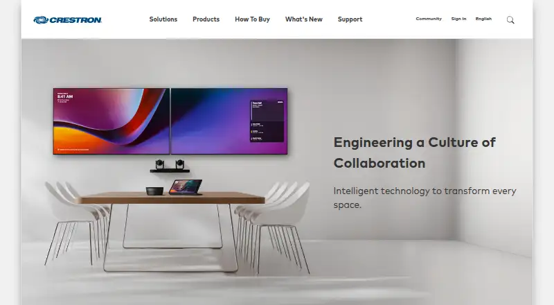 The Crestron AirMedia homepage