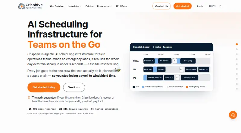 The Crisphive homepage