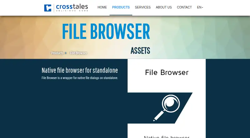 The File Browser homepage