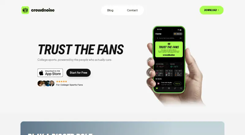 The CrowdNoise homepage