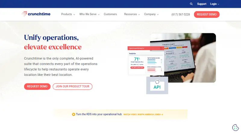The Crunchtime TalentLink homepage