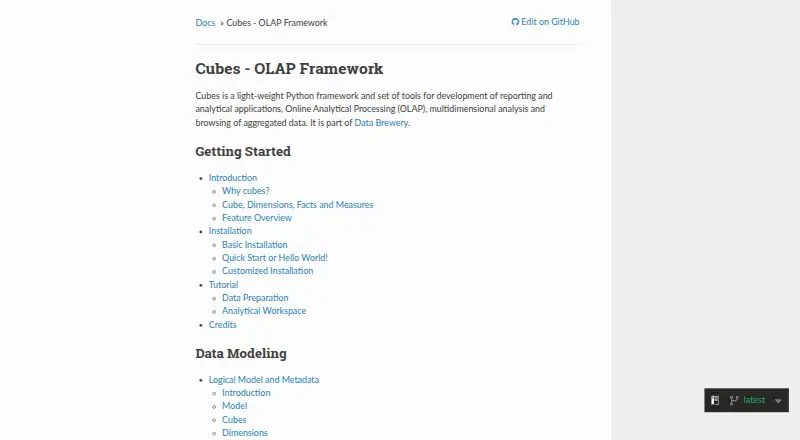 The Cubes homepage