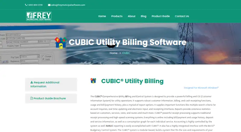 The CUBIC Utility Billing homepage