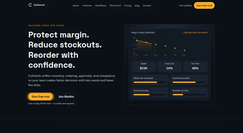 The Culistock homepage