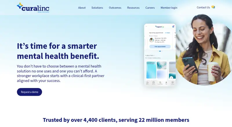The CuraLinc EAP homepage