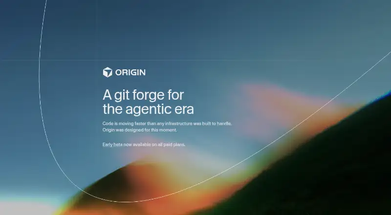 The Cursor Origin homepage