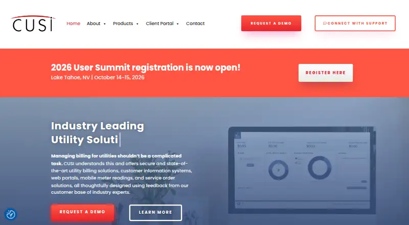 The CUSI Utility Billing homepage