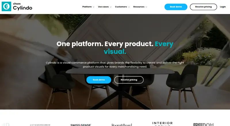 The Cylindo homepage