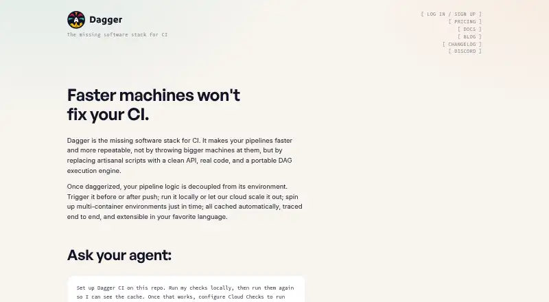 The Dagger homepage