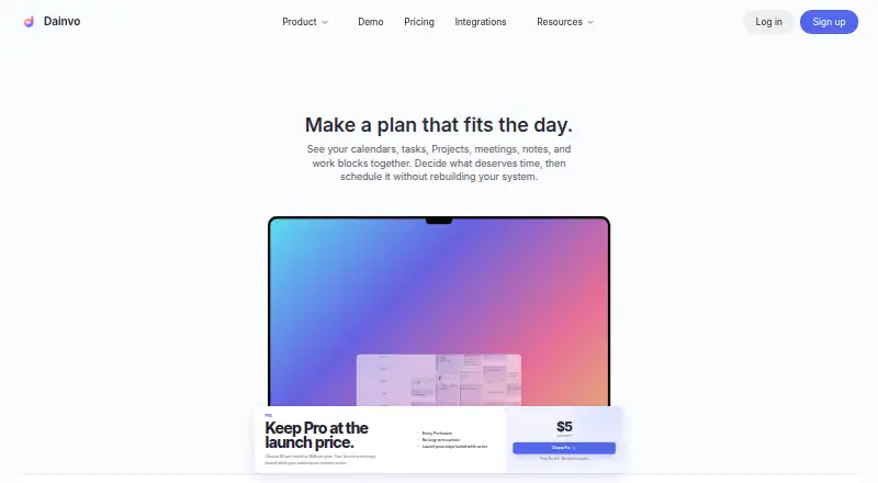 The Dainvo homepage