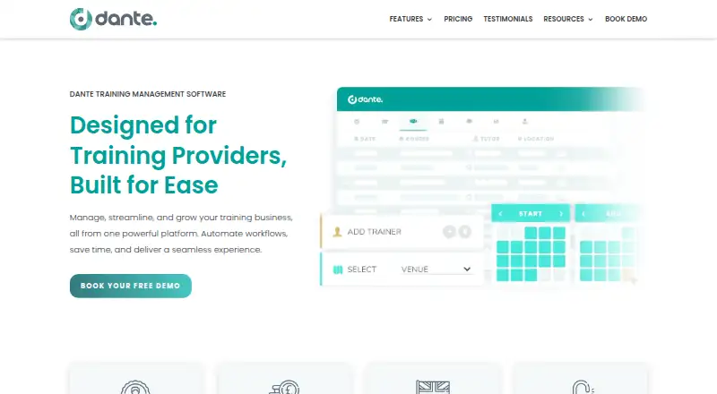 The Dante homepage