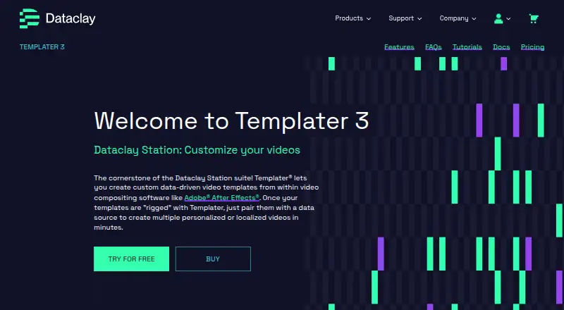 The Dataclay Templater homepage