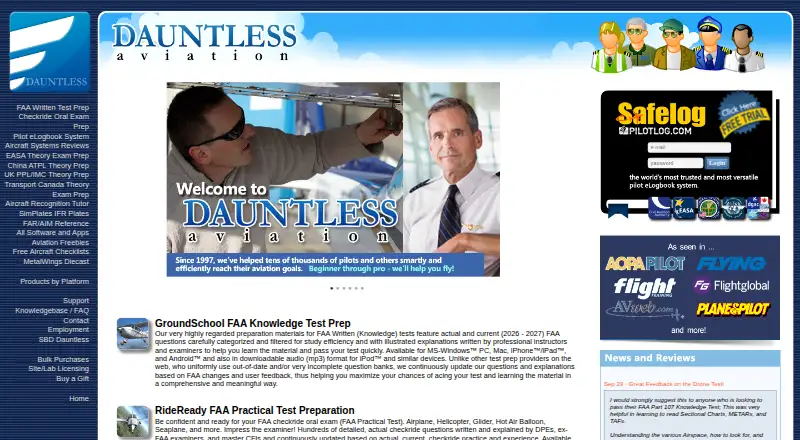 The Dauntless Aviation homepage