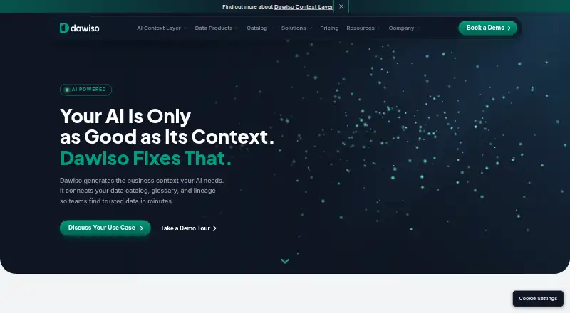 The Dawiso homepage