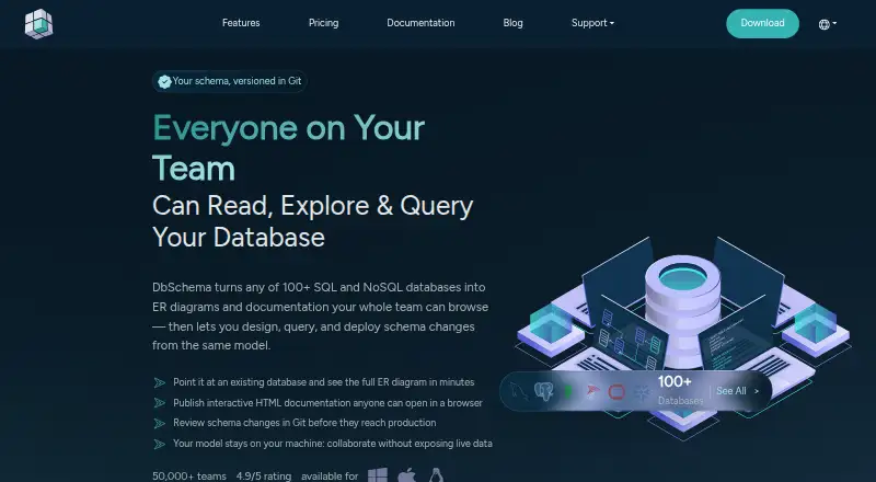 The DbSchema homepage