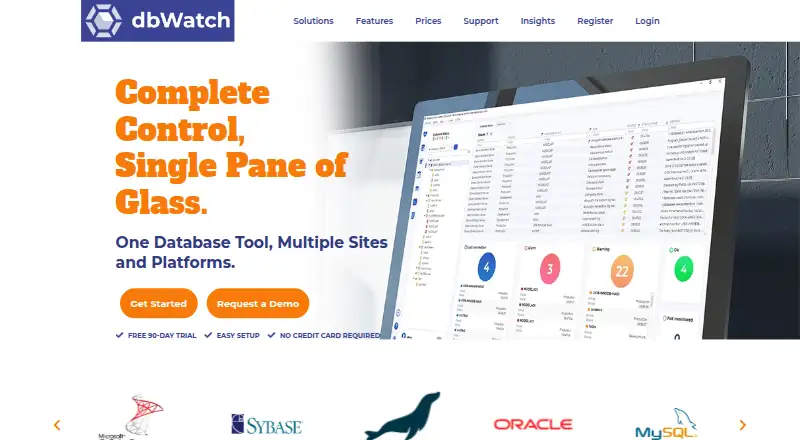 The dbWatch homepage
