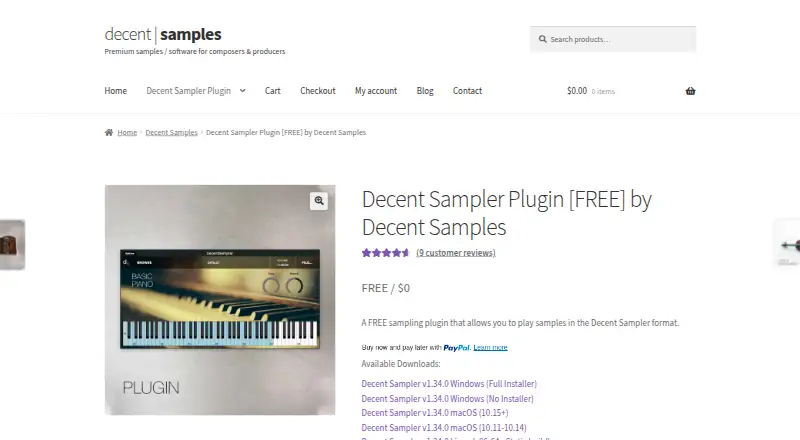 The Decent Sampler homepage