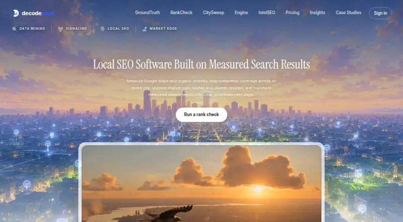 The DecodeLocal homepage