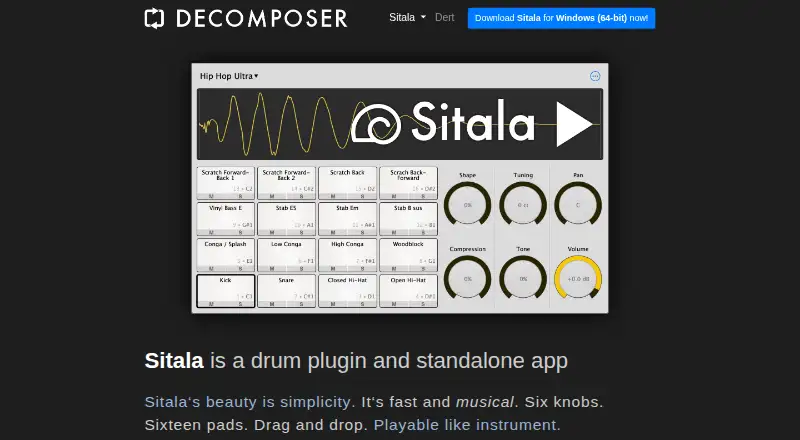 The Sitala homepage