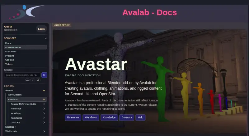 The Avastar homepage