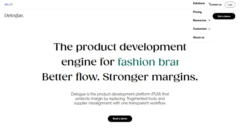 The Delogue PLM homepage
