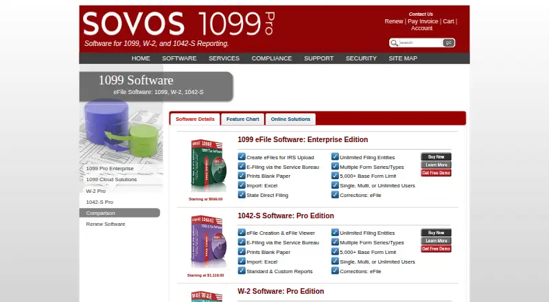 The 1099 Pro homepage