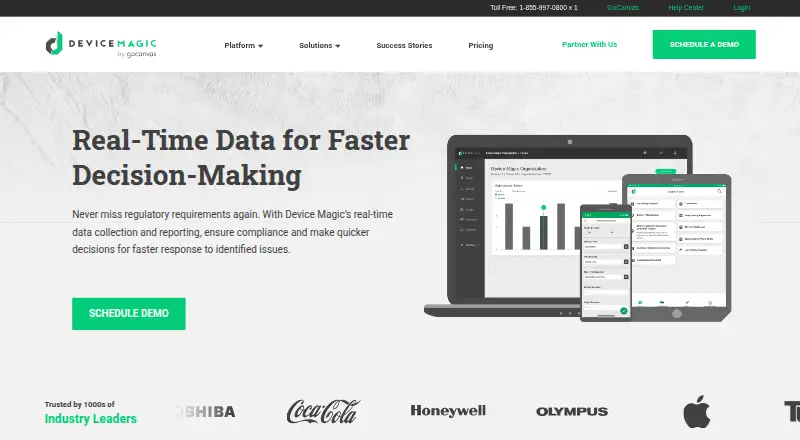 The Device Magic homepage