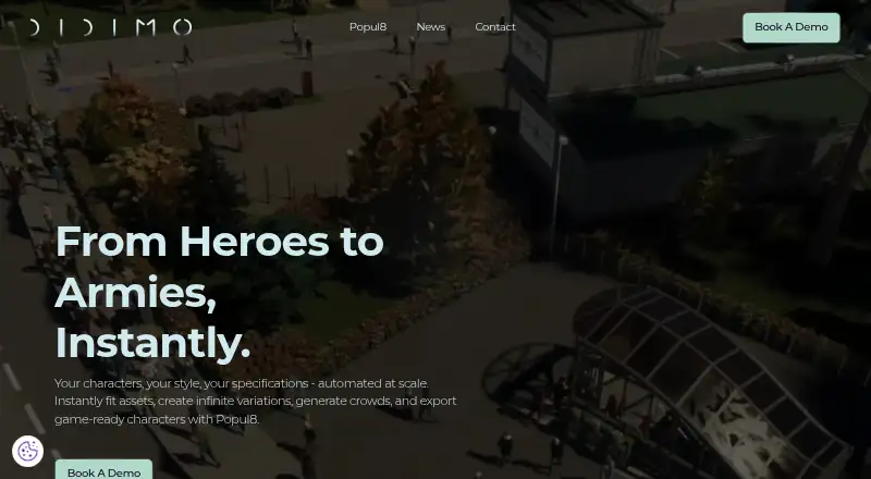The Didimo homepage