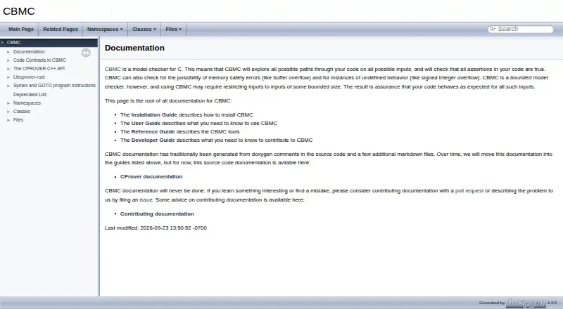 The CBMC homepage