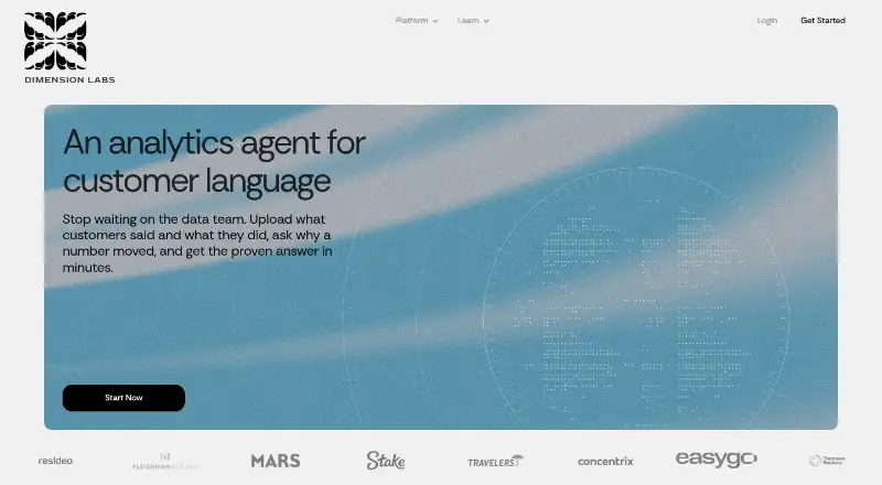 The Dimension Labs homepage